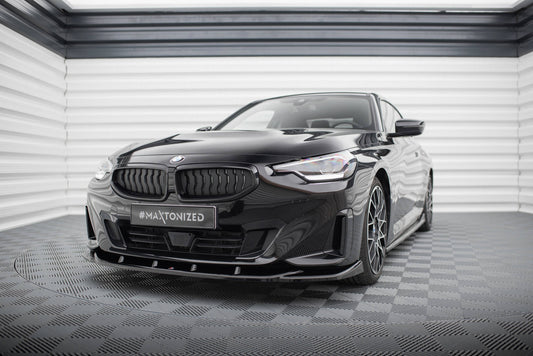 Maxton Front Ansatz V.3 für BMW 2 Coupe G42 schwarz Hochglanz