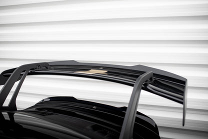 Maxton Höher Spoiler CAP für Porsche 911 992 GT3 schwarz Hochglanz
