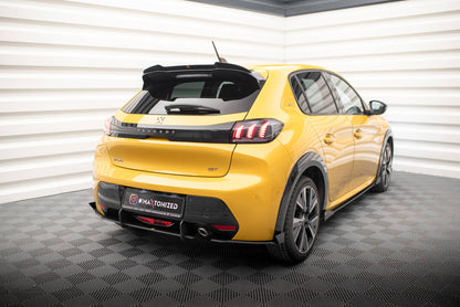 Maxton Street Pro Heck Ansatz Flaps Diffusor +Flaps für Peugeot 208 GT Mk2 schwarz Hochglanz