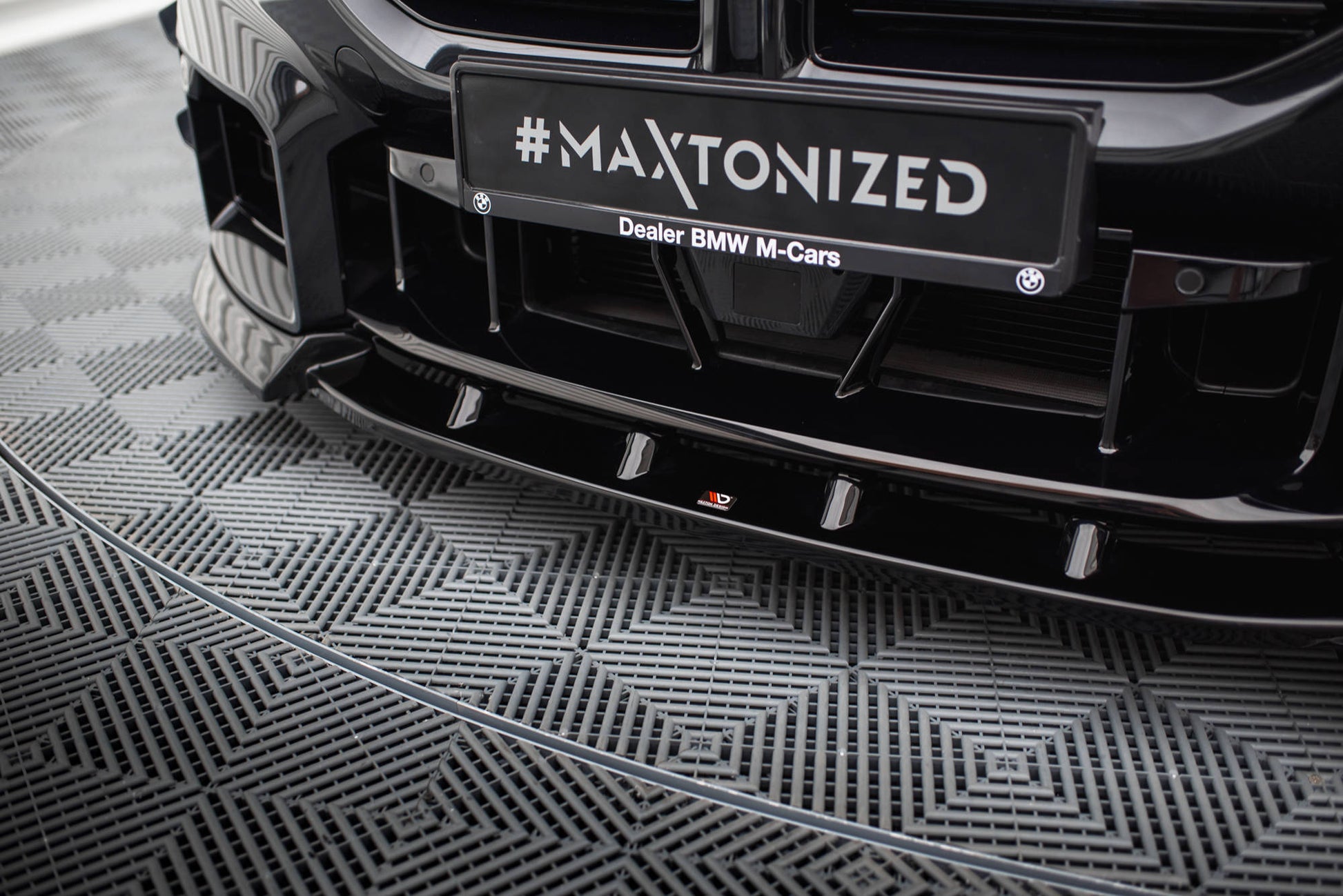 Maxton Front Ansatz V.3 für BMW M2 G87 schwarz Hochglanz
