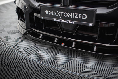 Maxton Front Ansatz V.3 für BMW M2 G87 schwarz Hochglanz