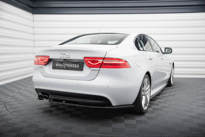 Maxton Heck Ansatz Flaps Diffusor für Jaguar XE R-Sport X760 schwarz Hochglanz