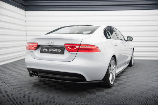 Maxton Heck Ansatz Flaps Diffusor für Jaguar XE R-Sport X760 schwarz Hochglanz