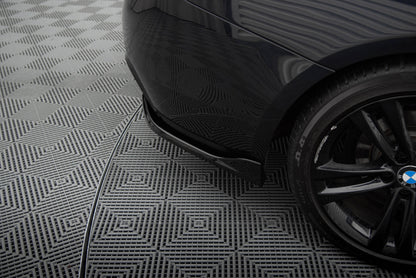 Maxton Heck Ansatz Flaps Diffusor V.1 für BMW 4er Gran Coupe M-Paket F36 schwarz Hochglanz