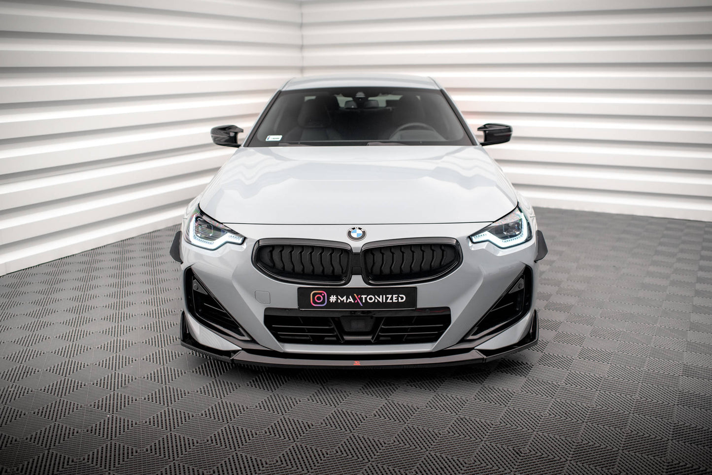 Maxton Front Ansatz V.3 für BMW 2 Coupe M-Paket / M240i G42 Carbon Look