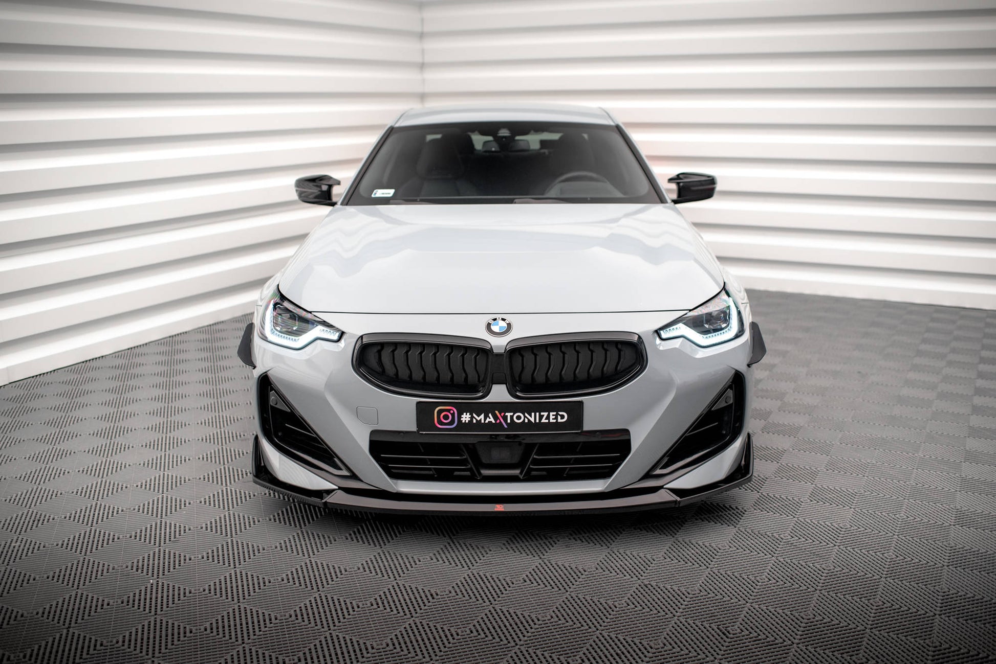 Maxton Front Ansatz V.3 für BMW 2 Coupe M-Paket / M240i G42 Carbon Look