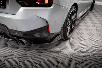 Maxton Heck Ansatz Flaps Diffusor V.1 für BMW 2 Coupe M240i G42 schwarz Hochglanz