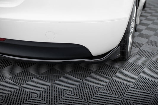Maxton Heck Ansatz Flaps Diffusor für Audi TT 8J schwarz Hochglanz