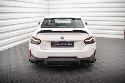 Maxton Street Pro Heck Ansatz Flaps Diffusor +Flaps für BMW 2 Coupe M-Paket G42 schwarz Hochglanz