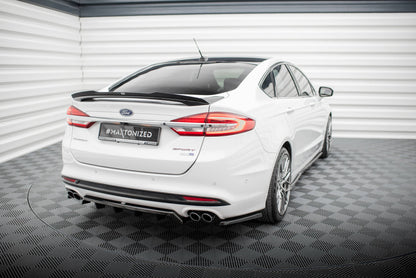 Maxton Spoiler CAP für Ford Mondeo Sport Mk5 Facelift / Fusion Sport Mk2 Facelift schwarz Hochglanz