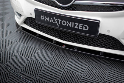 Maxton Front Ansatz für Mercedes-Benz B W246 schwarz Hochglanz