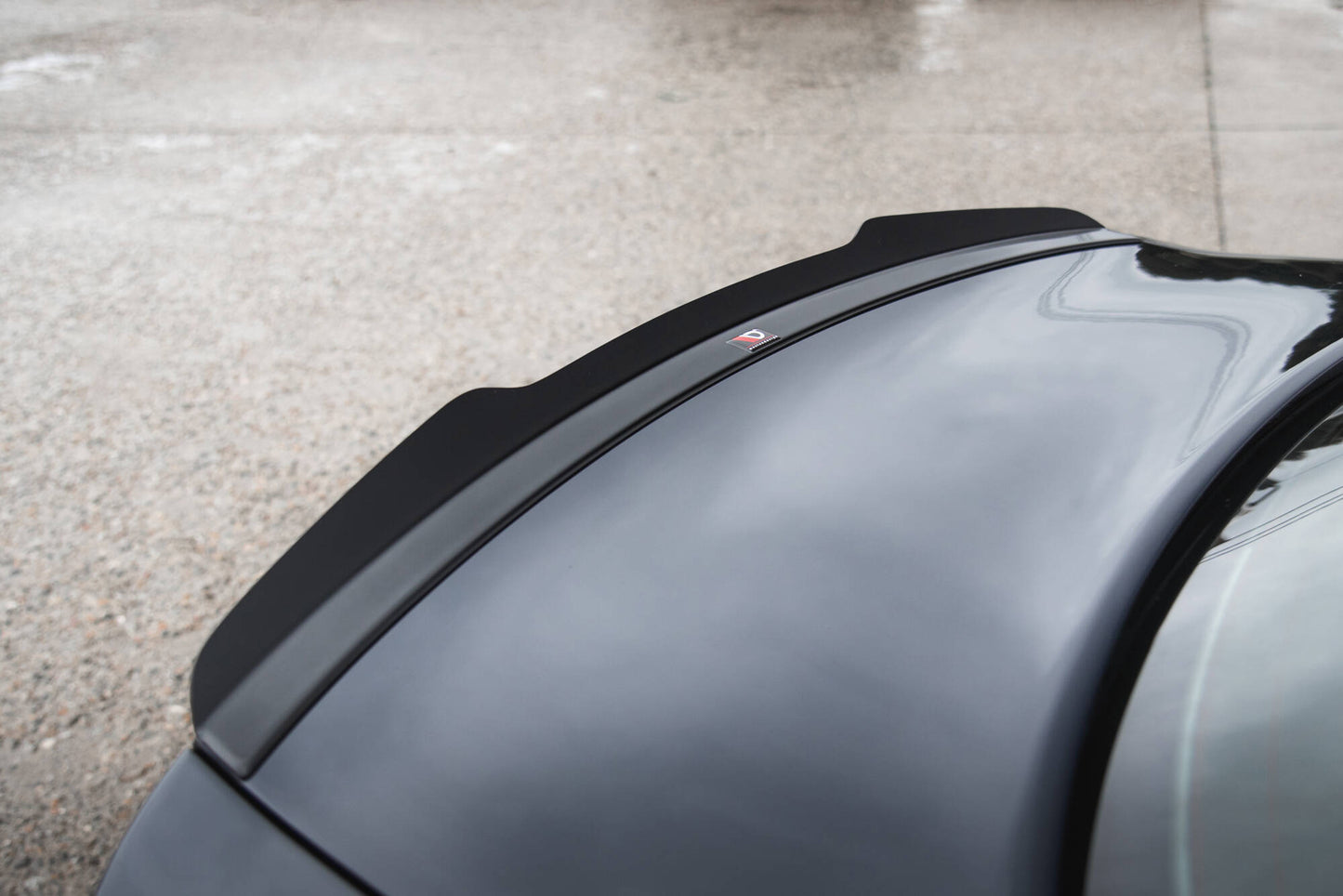 Maxton Spoiler CAP für Audi RS4 Limousine B7 schwarz Hochglanz