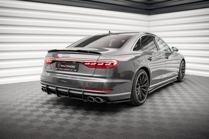 Maxton Spoiler CAP für Audi S8 / A8 / A8 S-Line D5 schwarz Hochglanz