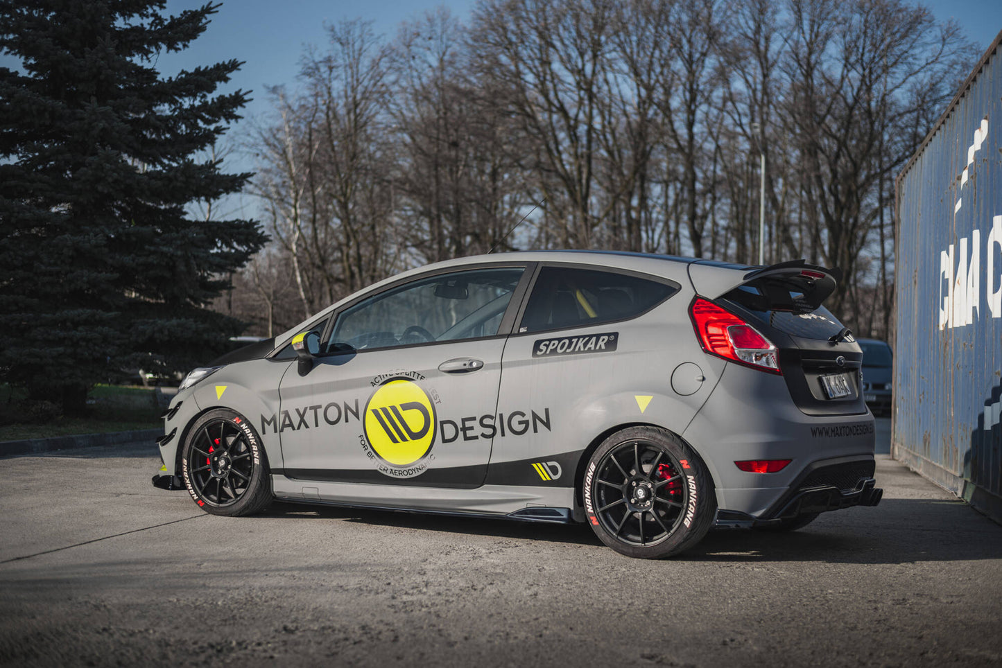 Maxton Seitenschweller Ansatz für V.3 für Ford Fiesta ST / ST-Line Mk7 schwarz Hochglanz