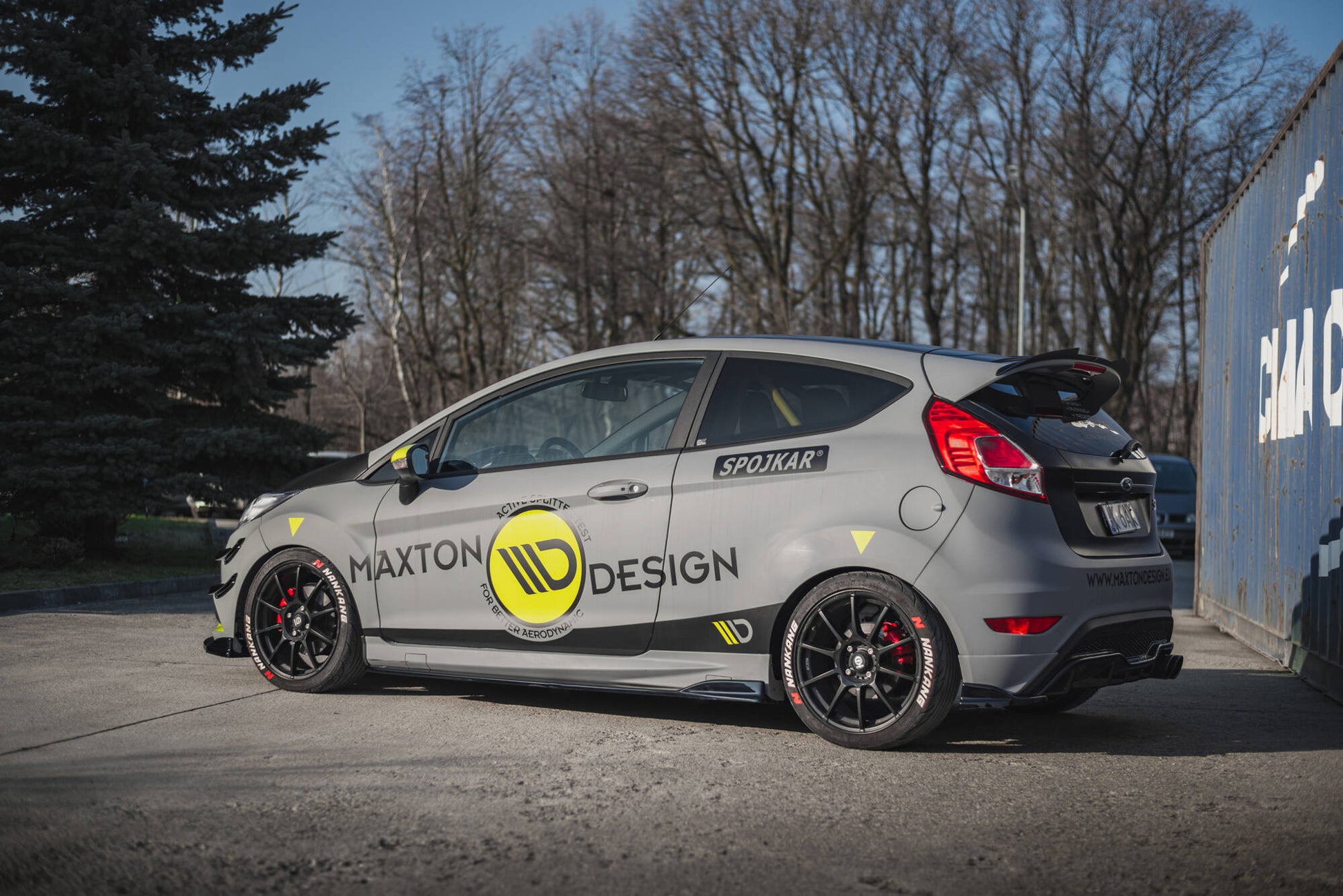 Maxton Seitenschweller Ansatz für V.3 für Ford Fiesta ST / ST-Line Mk7 schwarz Hochglanz