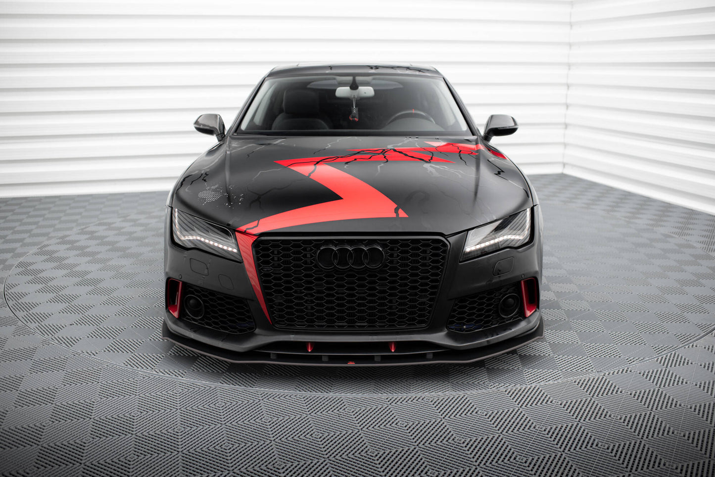 Maxton Street Pro Front Ansatz für für Audi A7 RS7 Look C7