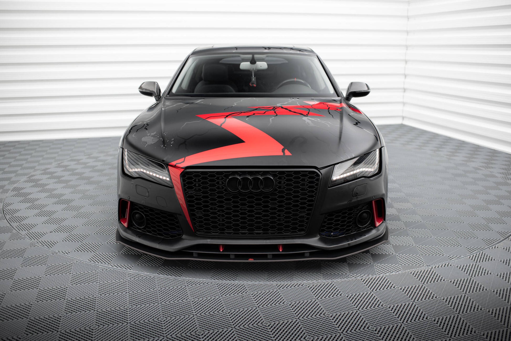 Maxton Street Pro Front Ansatz für für Audi A7 RS7 Look C7
