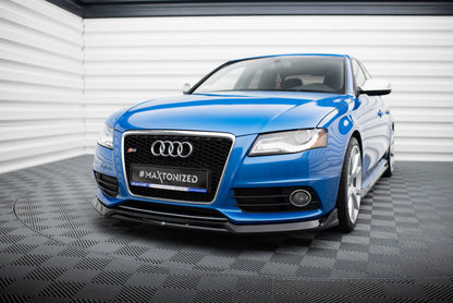 Maxton Front Ansatz V.3 für Audi S4 / A4 S-Line B8 schwarz Hochglanz