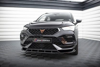 Maxton Front Ansatz für Cupra Ateca Mk1 Facelift schwarz Hochglanz