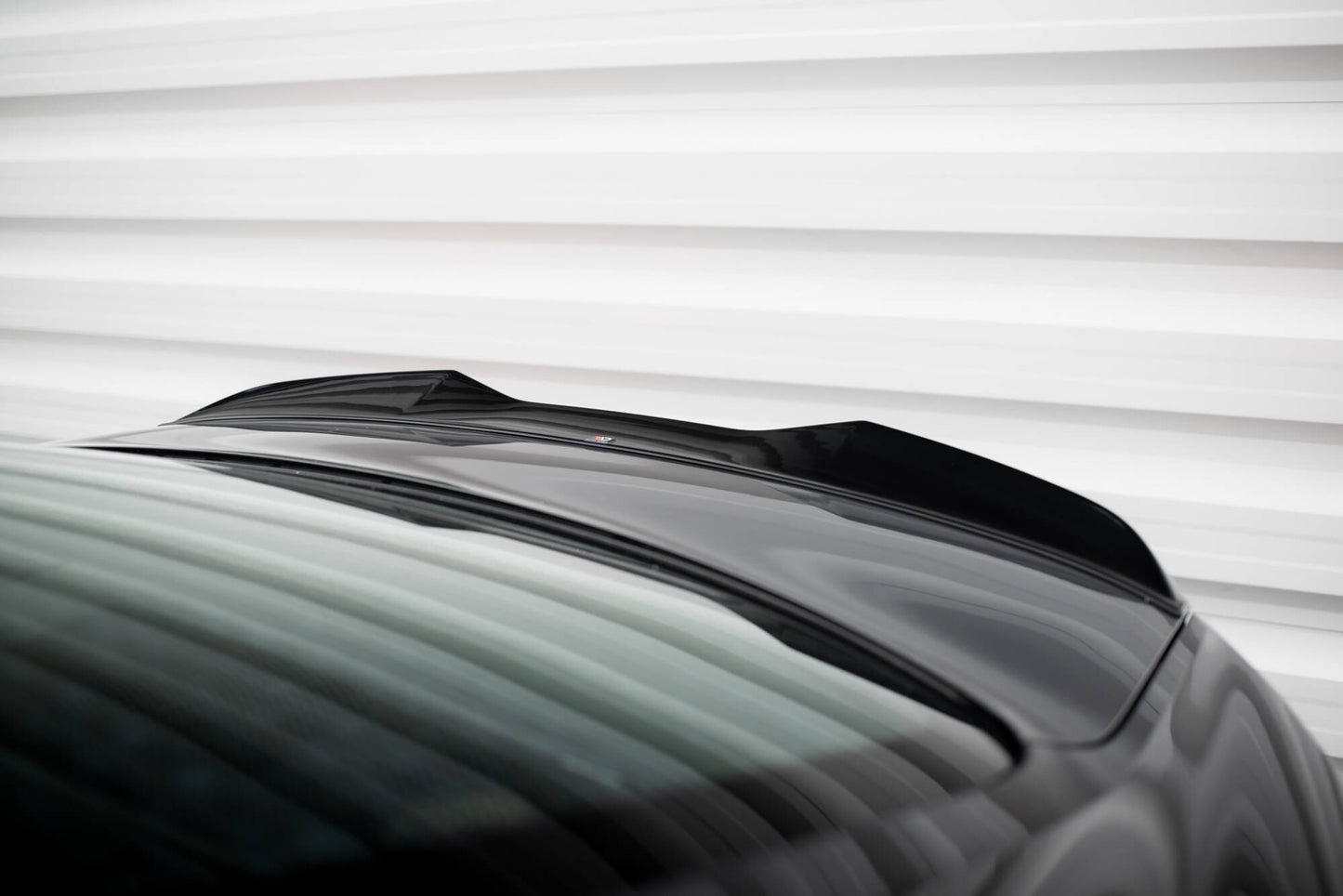 Maxton Spoiler CAP für 3D Audi S5 Coupe / A5 S-Line Coupe F5 Facelift schwarz Hochglanz