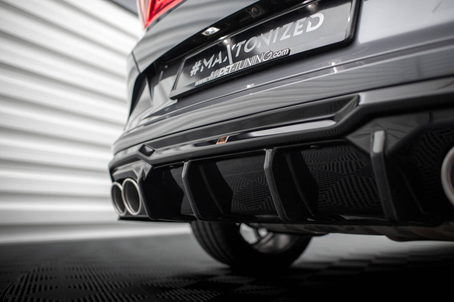 Maxton Diffusor Heck Ansatz für + Endschalldampfer Sportauspuff Attrappe Cupra Formentor Mk1