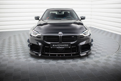Maxton Front Ansatz V.3 für BMW M2 G87 schwarz Hochglanz