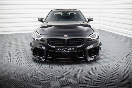 Maxton Front Ansatz V.3 für BMW M2 G87 schwarz Hochglanz