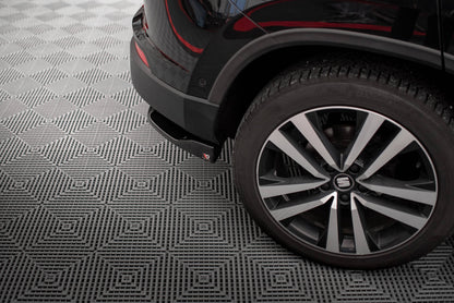 Maxton Heck Ansatz Flaps Diffusor für Seat Ateca Mk1 schwarz Hochglanz