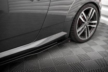 Maxton Side Flaps Audi TT S / S-Line 8S schwarz Hochglanz