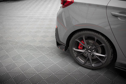 Maxton Heck Ansatz Flaps Diffusor V.4 +Flaps für Hyundai I30 N Hatchback Mk3 Facelift
