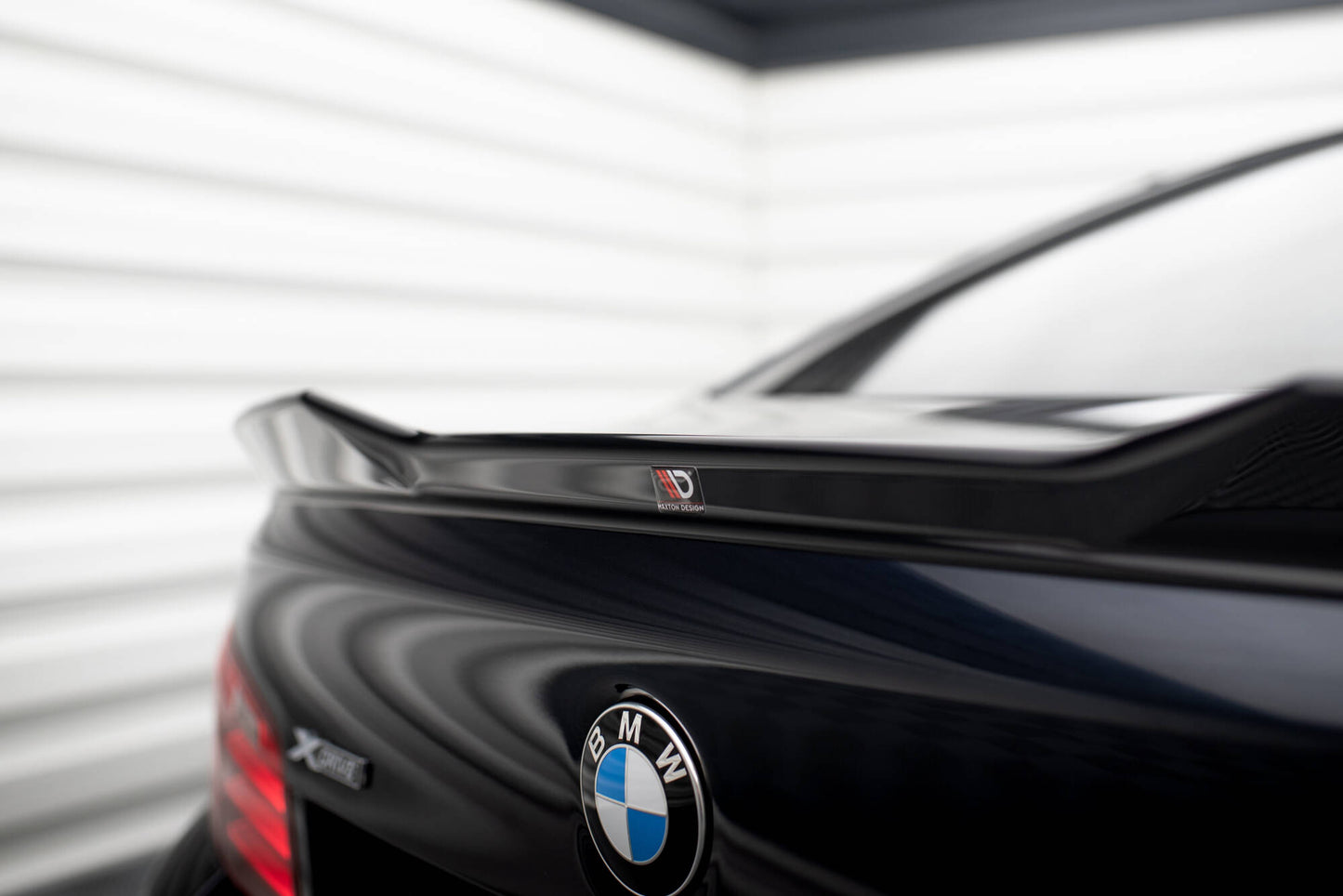 Maxton Spoiler CAP für 3D BMW 5er M-Paket F10 schwarz Hochglanz