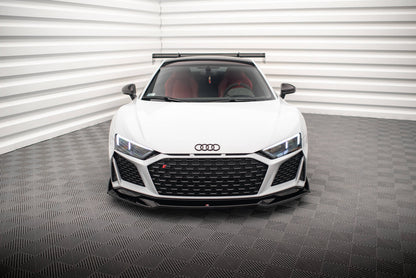 Maxton Front Ansatz V.3 +Flaps für Audi R8 Mk2 Facelift
