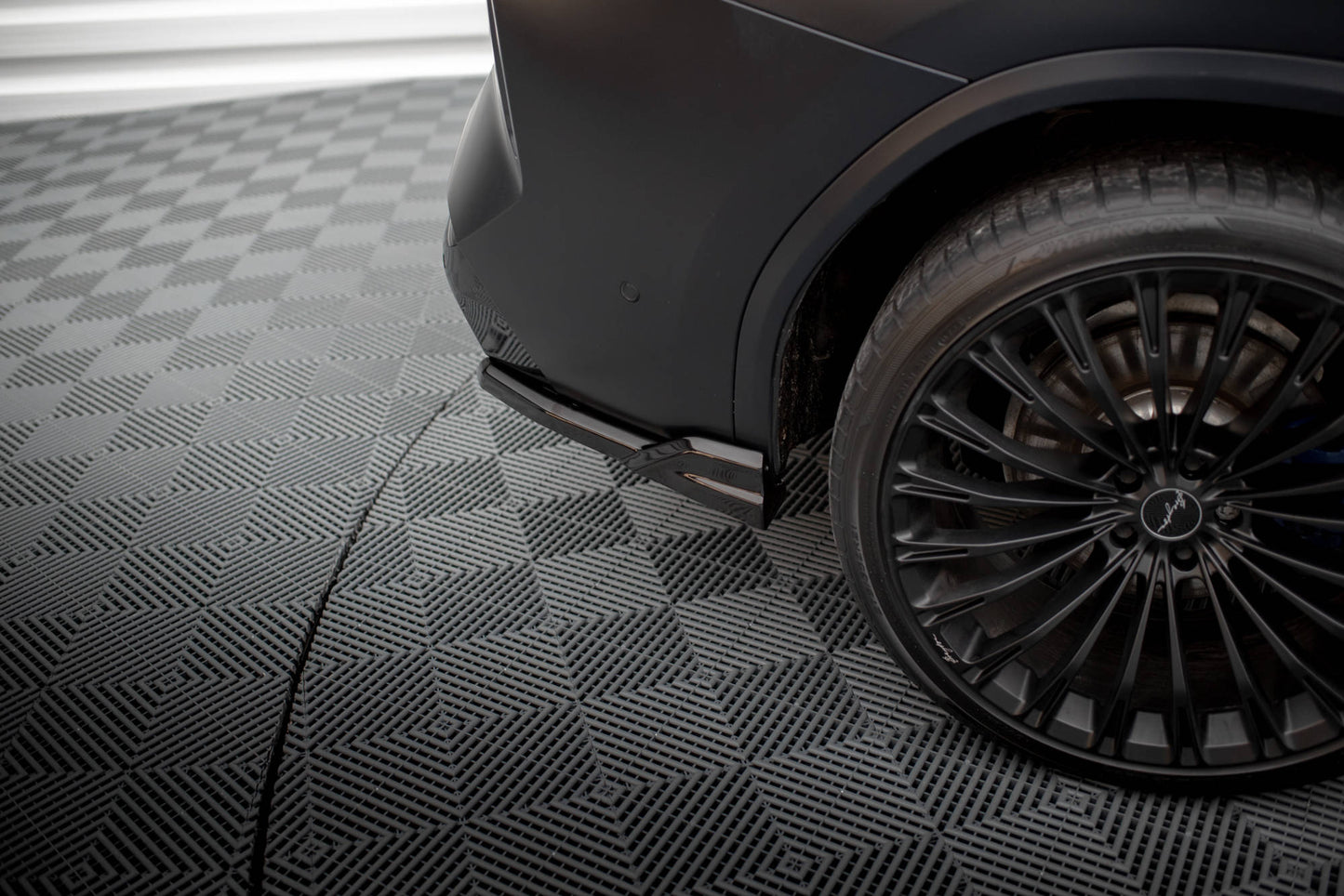 Maxton Heck Ansatz Flaps Diffusor für BMW X3 M-Paket G01 Facelift schwarz Hochglanz