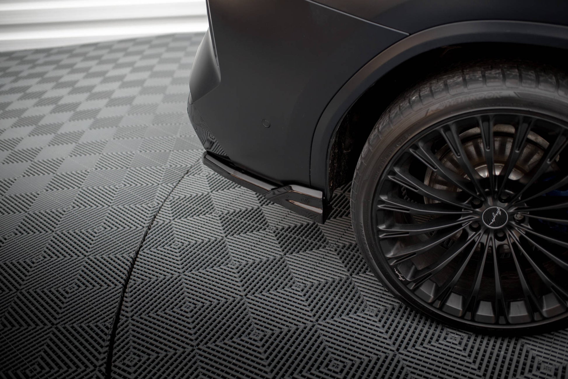 Maxton Heck Ansatz Flaps Diffusor für BMW X3 M-Paket G01 Facelift schwarz Hochglanz
