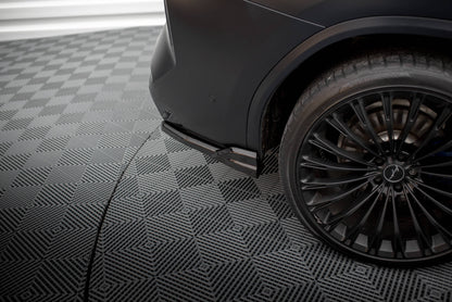Maxton Heck Ansatz Flaps Diffusor für BMW X3 M-Paket G01 Facelift schwarz Hochglanz