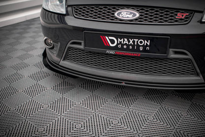 Maxton Street Pro Front Ansatz für +Flaps für V.1 + Flaps Ford Fiesta ST Mk6 schwarz Hochglanz