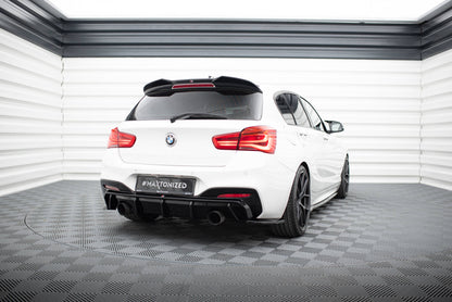 Maxton Heck Ansatz Flaps Diffusor V.5 für BMW 1er M-Paket / M140i F20 Facelift  schwarz Hochglanz