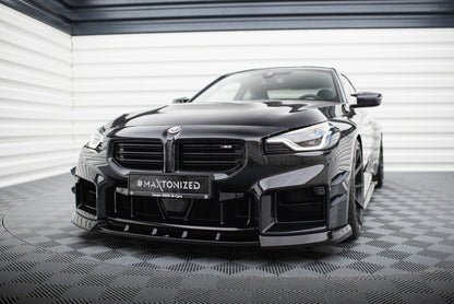Maxton Front Ansatz V.3 für BMW M2 G87 schwarz Hochglanz