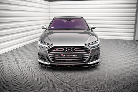 Maxton Front Ansatz V.2 für Audi S8 / A8 S-Line D5 schwarz Hochglanz