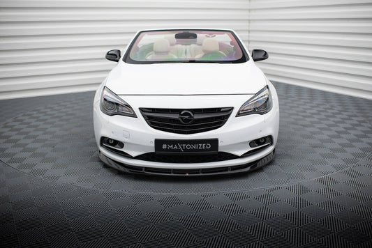Maxton Front Ansatz für Opel Cascada schwarz Hochglanz