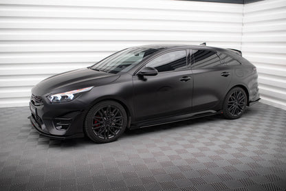 Maxton Side Flaps Kia Proceed GT Mk1 Facelift / Ceed GT Mk3 Facelift  schwarz Hochglanz