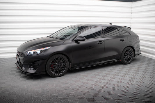 Maxton Side Flaps Kia Proceed GT Mk1 Facelift / Ceed GT Mk3 Facelift  schwarz Hochglanz