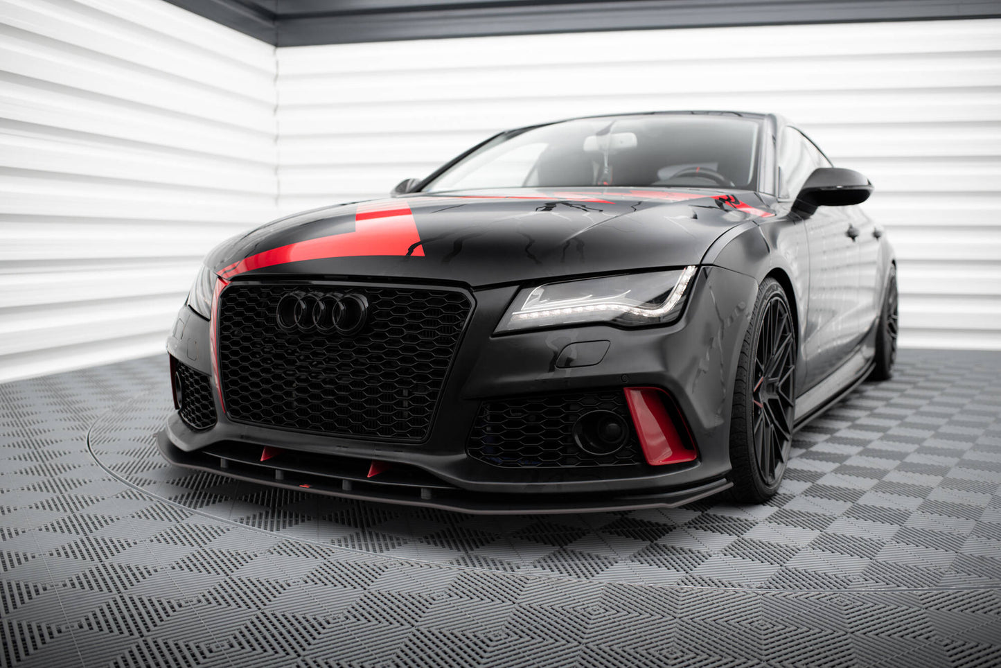 Maxton Street Pro Front Ansatz für für Audi A7 RS7 Look C7