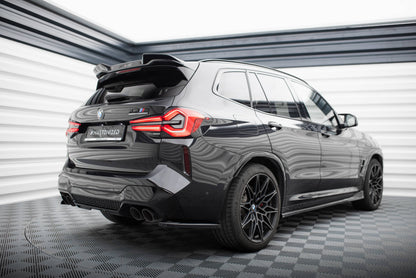 Maxton Heck Ansatz Flaps Diffusor V.1 für BMW X3 M F97 Facelift schwarz Hochglanz