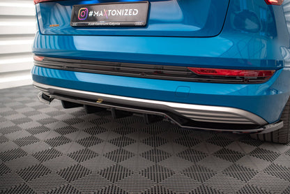 Maxton Mittlerer Diffusor Heck Ansatz DTM Look für Audi e-tron schwarz Hochglanz