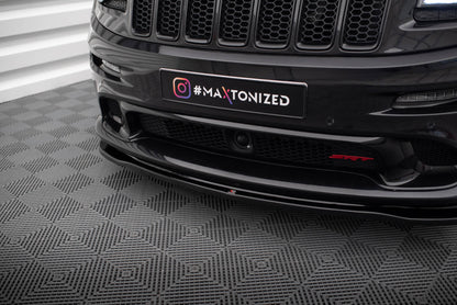Maxton Front Ansatz für Jeep Grand Cherokee SRT WK2 Facelift schwarz Hochglanz