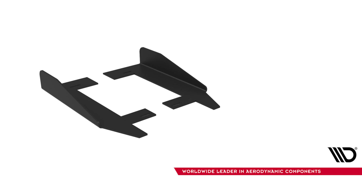 Maxton Side Flaps Ford Mustang GT Mk6  schwarz Hochglanz