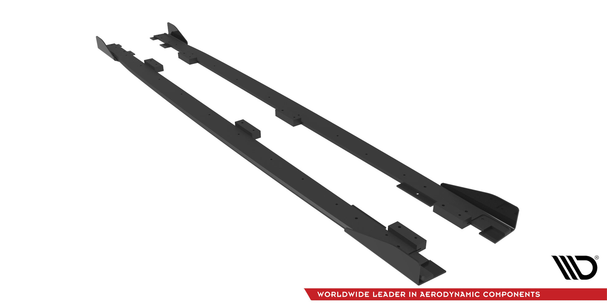 Maxton Street Pro Seitenschweller Ansatz für + Flaps Peugeot 208 GT Mk2 schwarz Hochglanz