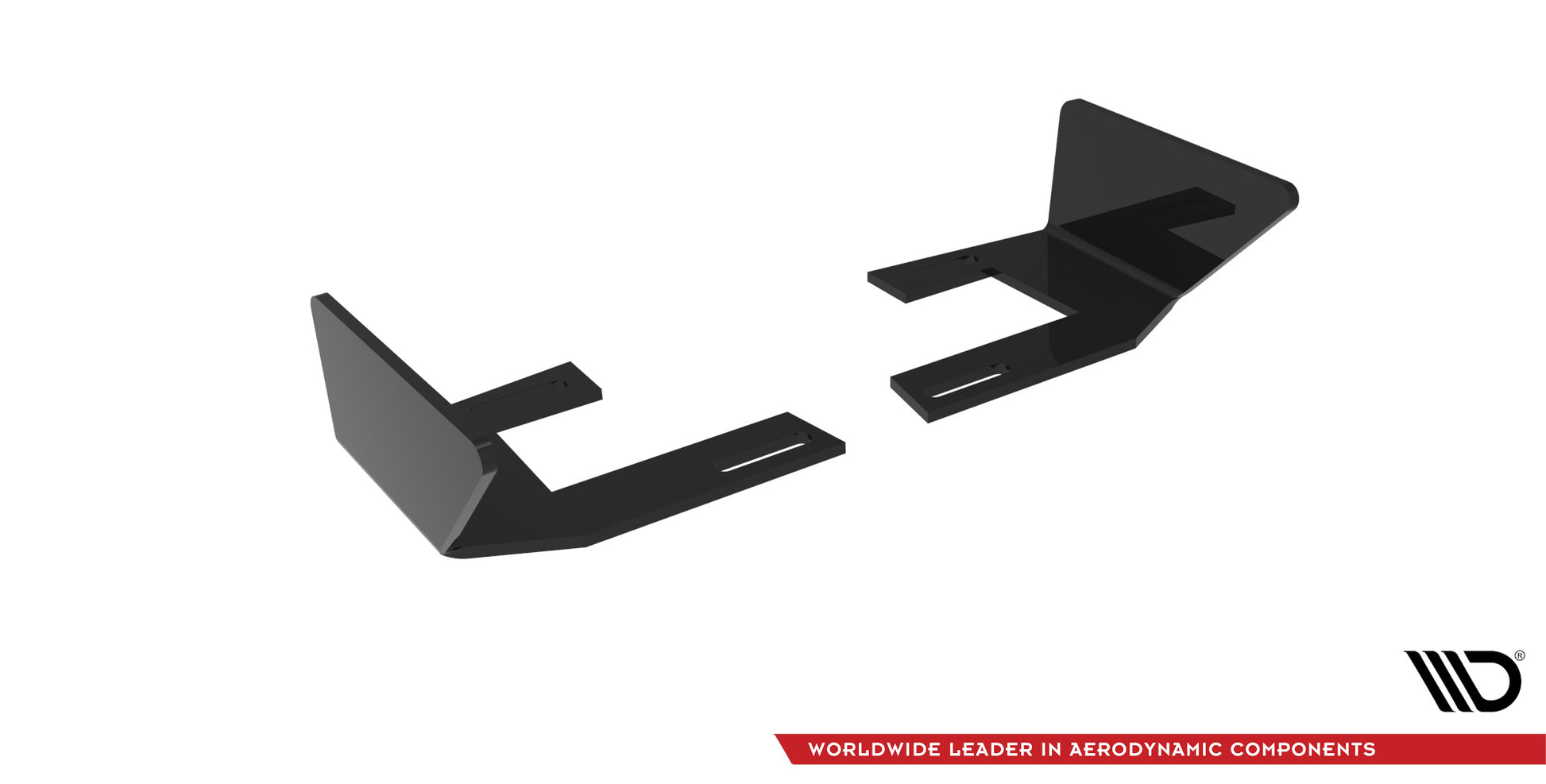 Maxton Hintere Seiten Flaps für Peugeot 208 GT Mk2 schwarz Hochglanz