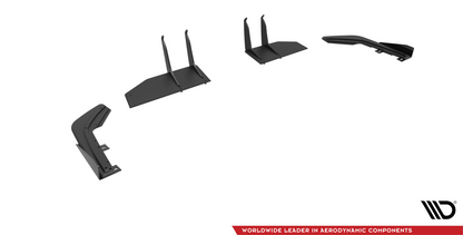 Maxton Street Pro Heck Ansatz Flaps Diffusor +Flaps für Honda Civic Type-R Mk 11 schwarz Hochglanz